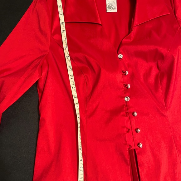 J.R. Nites by Carol Lin, Red, size 14 excellent condition - Picture 6 of 8